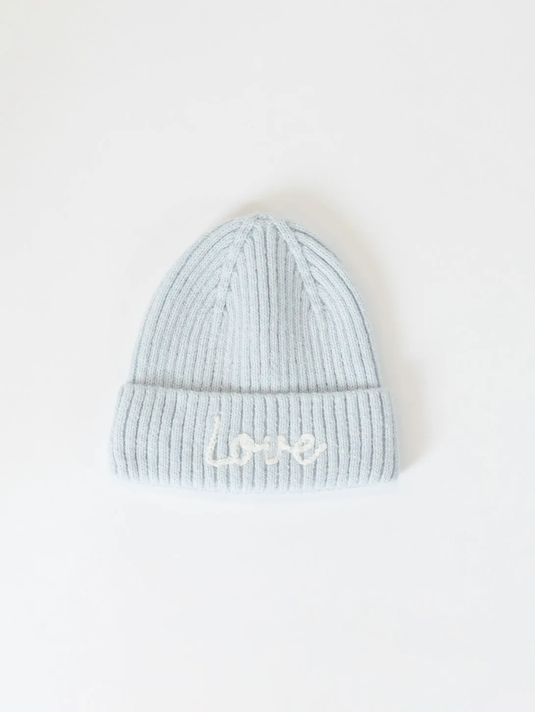 Love Beanie - Pastel Blue