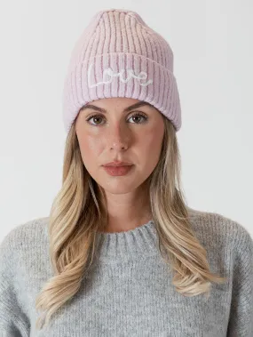 Love Beanie - Pastel Pink