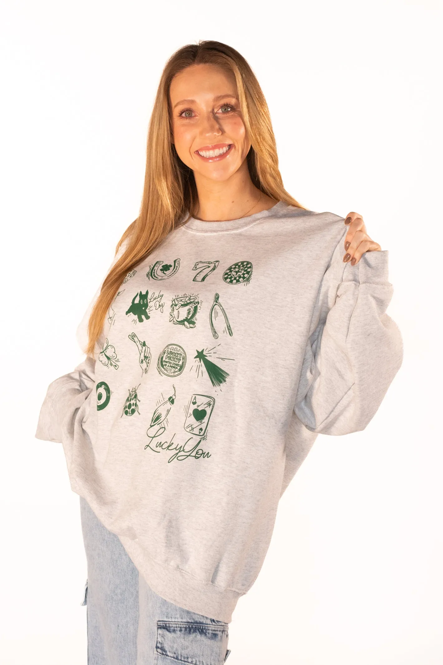 Lucky You St. Patrick's Icon Graphic Sweatshirt