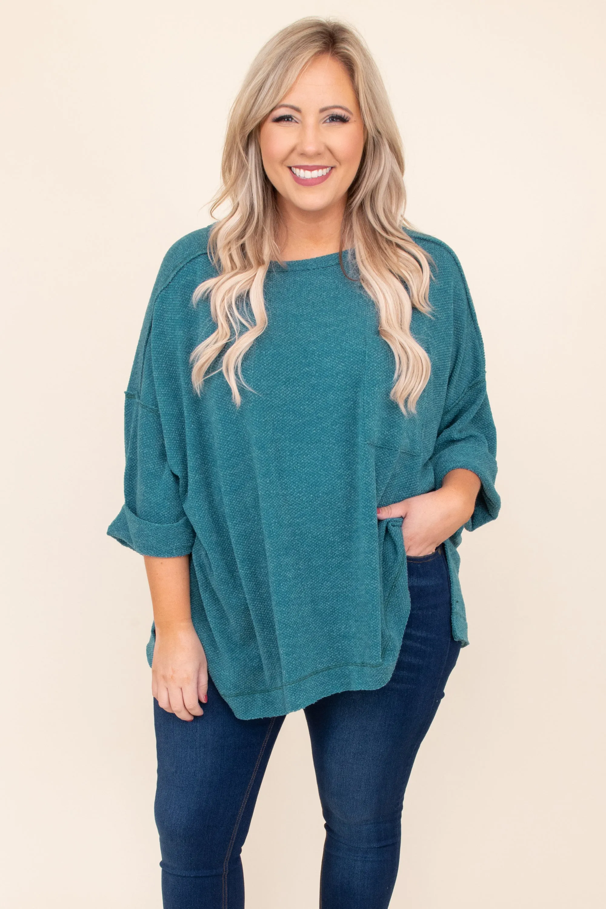 Made To Perfection Top, Teal