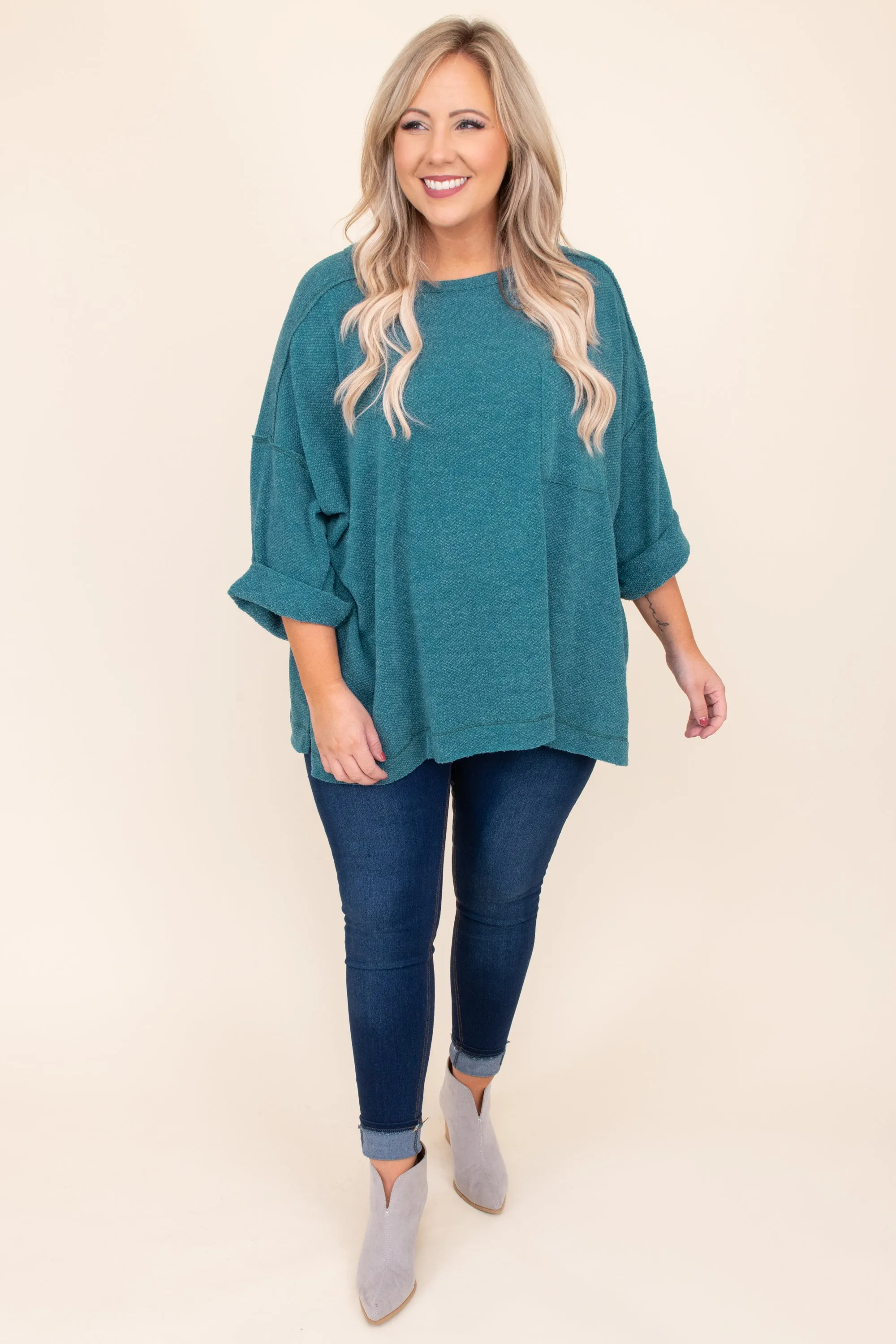 Made To Perfection Top, Teal