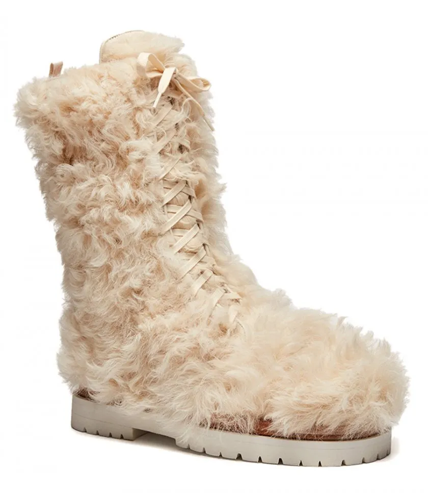 MAGDA BUTRYMSHEARLING COMBAT BOOTS