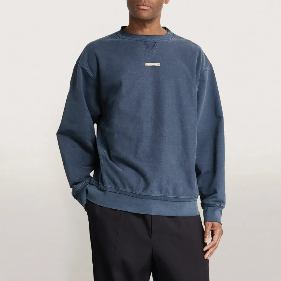 Maison Margiela  |Crew Neck Pullovers Street Style Long Sleeves Cotton