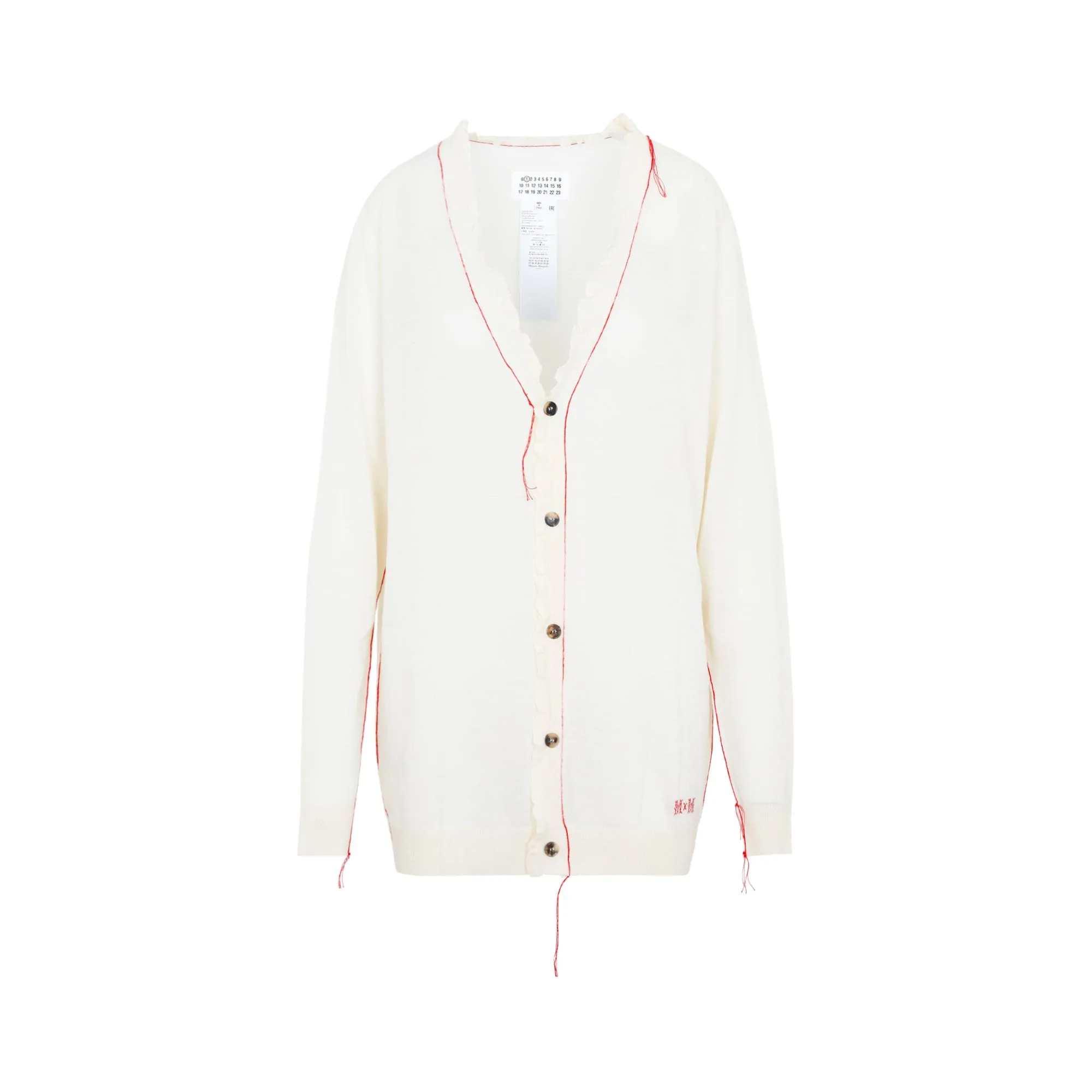 Maison Margiela V-Neck Knitted Cardigan