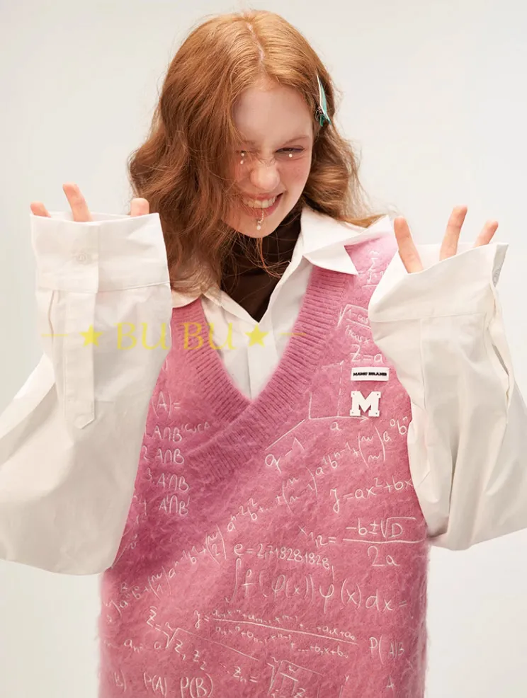 MAMC  |Pullovers Monogram Unisex Blended Fabrics Street Style