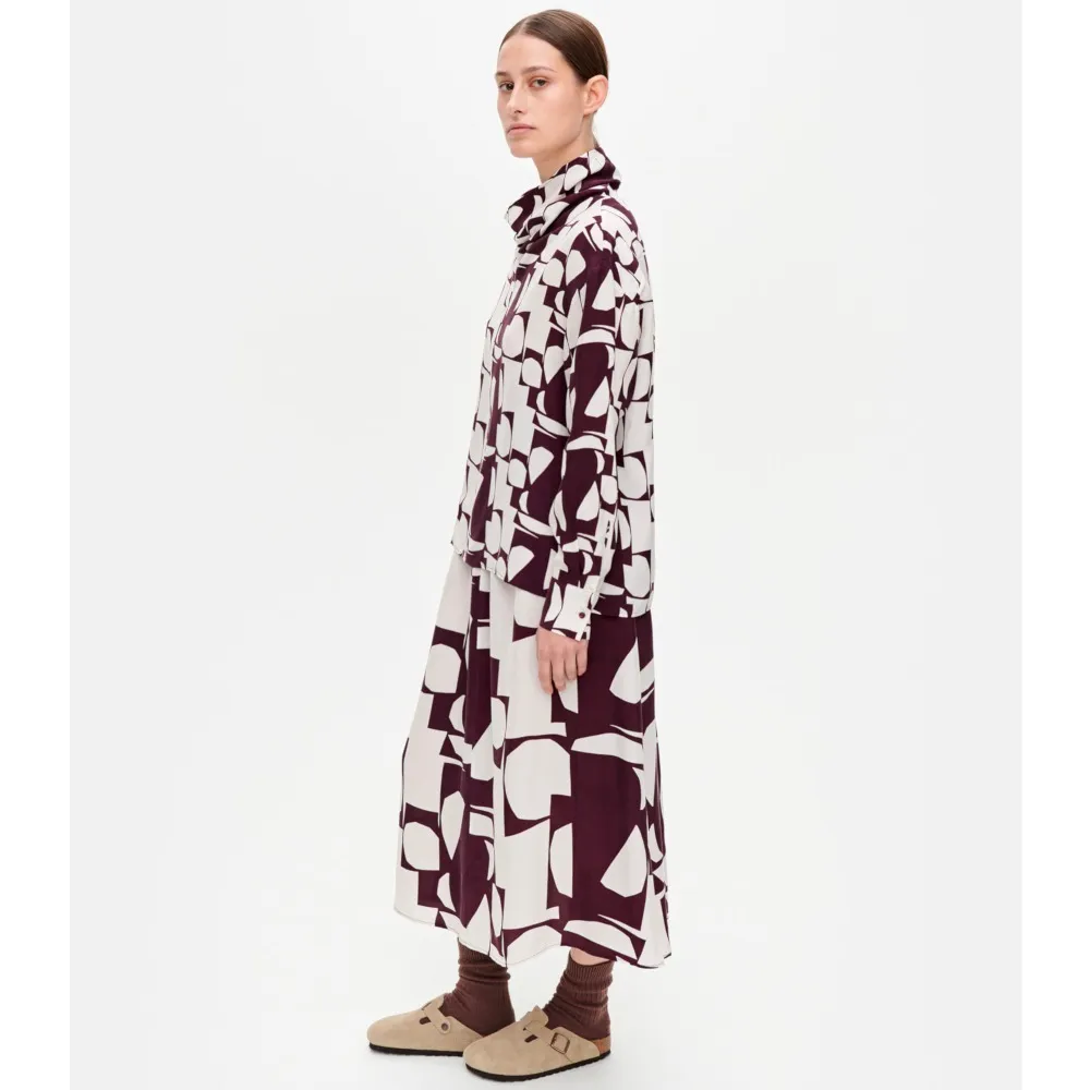 marimekko  |Casual Style Long Sleeves Medium Office Style Elegant Style