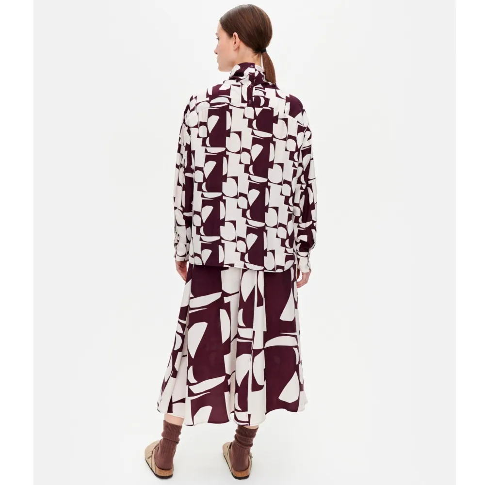 marimekko  |Casual Style Long Sleeves Medium Office Style Elegant Style