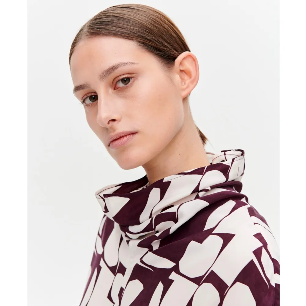 marimekko  |Casual Style Long Sleeves Medium Office Style Elegant Style