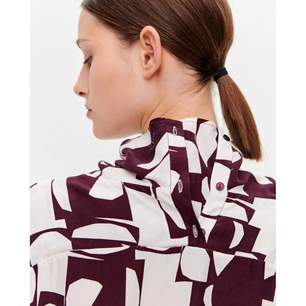 marimekko  |Casual Style Long Sleeves Medium Office Style Elegant Style