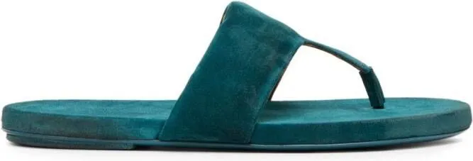 Marsèll single-strap suede flip flops Blue