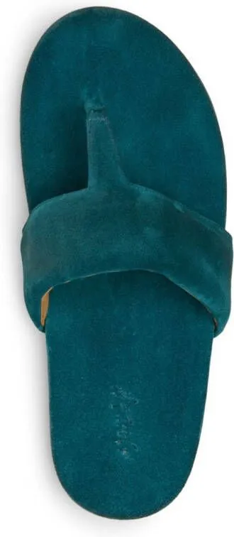 Marsèll single-strap suede flip flops Blue