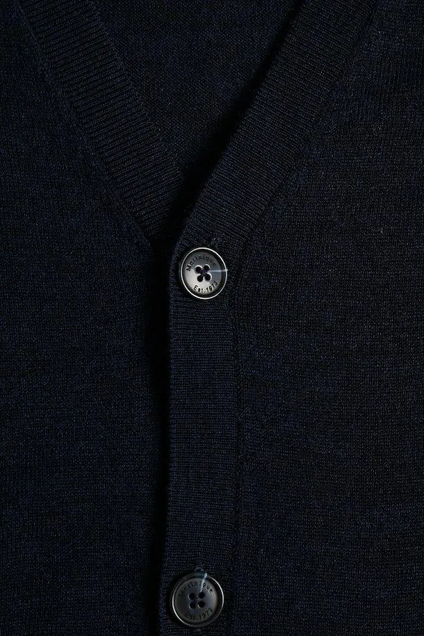 Matinique Jambon Cardigan in Dark Navy