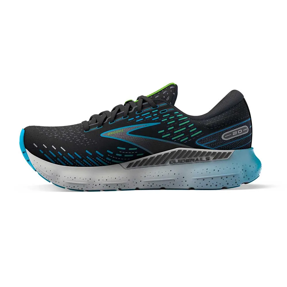 Men's Glycerin GTS 20 Running Shoes - Black/Hawaiian Ocean/Green - Regular (D)