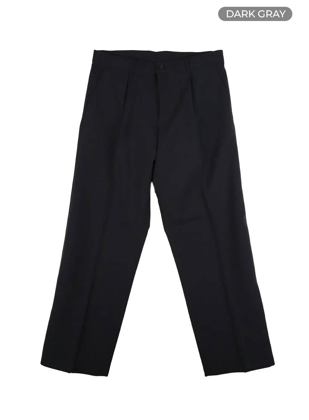 Men's Pintuck Wide Fit Trousers IA402