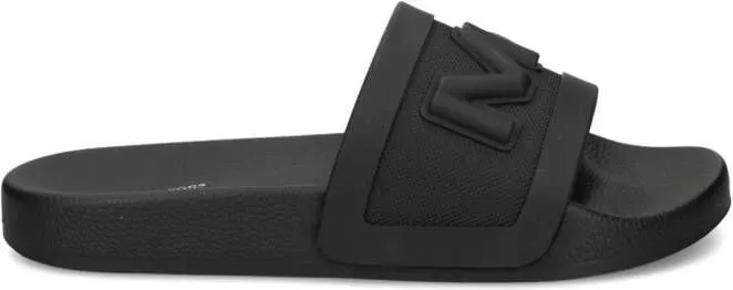 Michael Kors logo-embossed flip flops Black