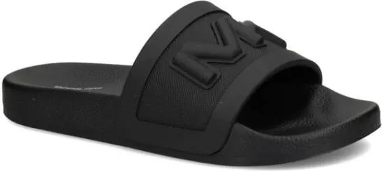 Michael Kors logo-embossed flip flops Black