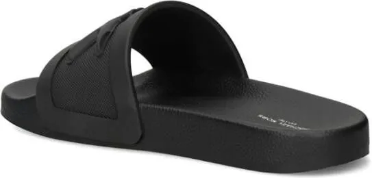 Michael Kors logo-embossed flip flops Black