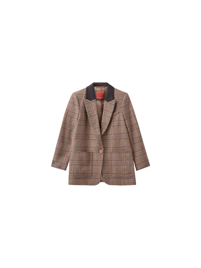 MMHBrave Check Blazer Foxtrot