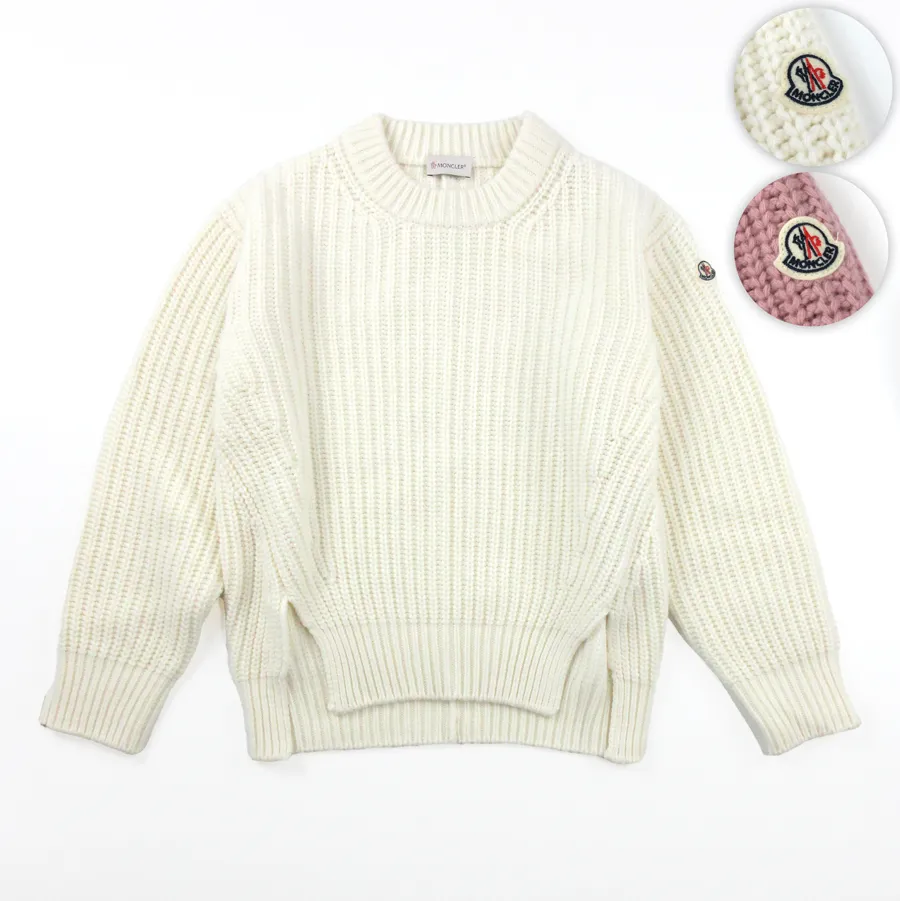 MONCLER  |Crew Neck Casual Style Wool Street Style Long Sleeves Plain