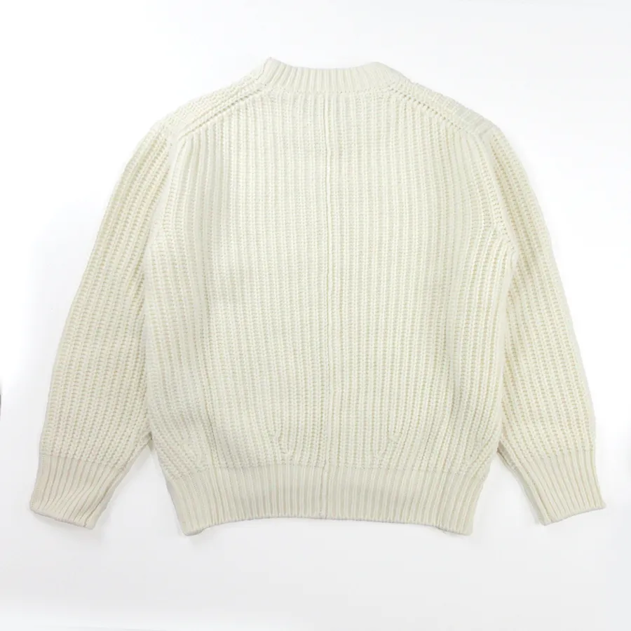 MONCLER  |Crew Neck Casual Style Wool Street Style Long Sleeves Plain