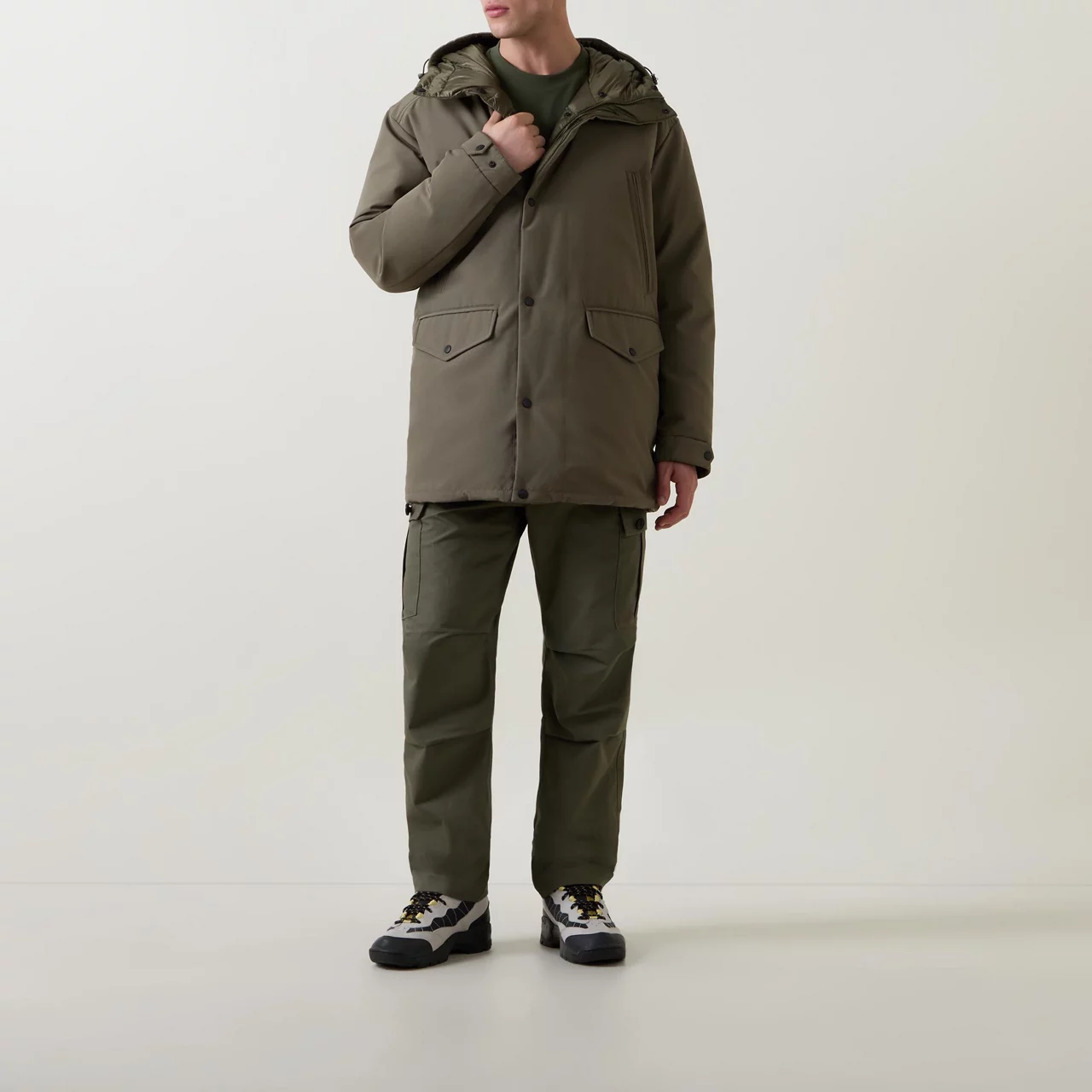 MONCLER Prefouns Reversible Padded Parka Jacket - Olive