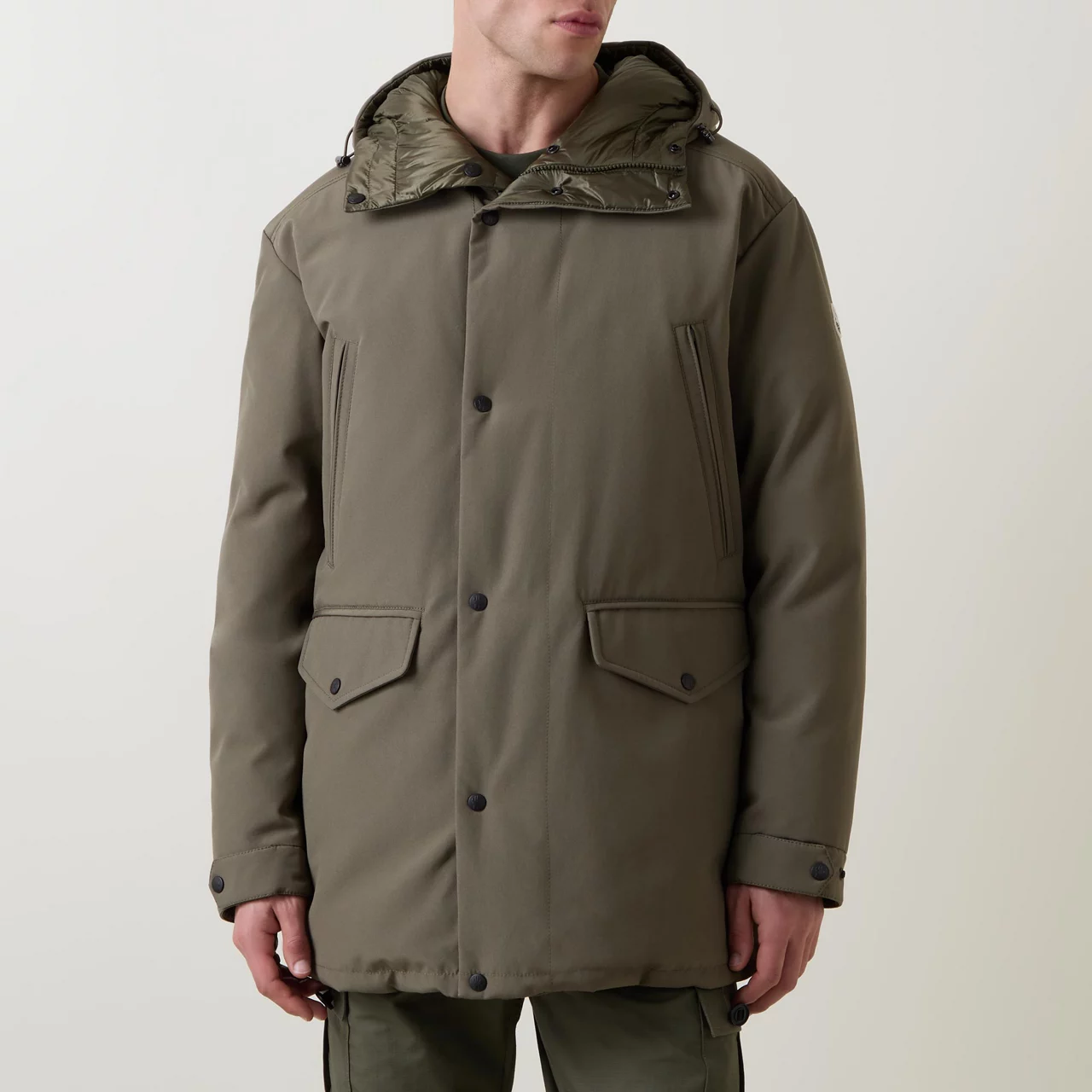 MONCLER Prefouns Reversible Padded Parka Jacket - Olive