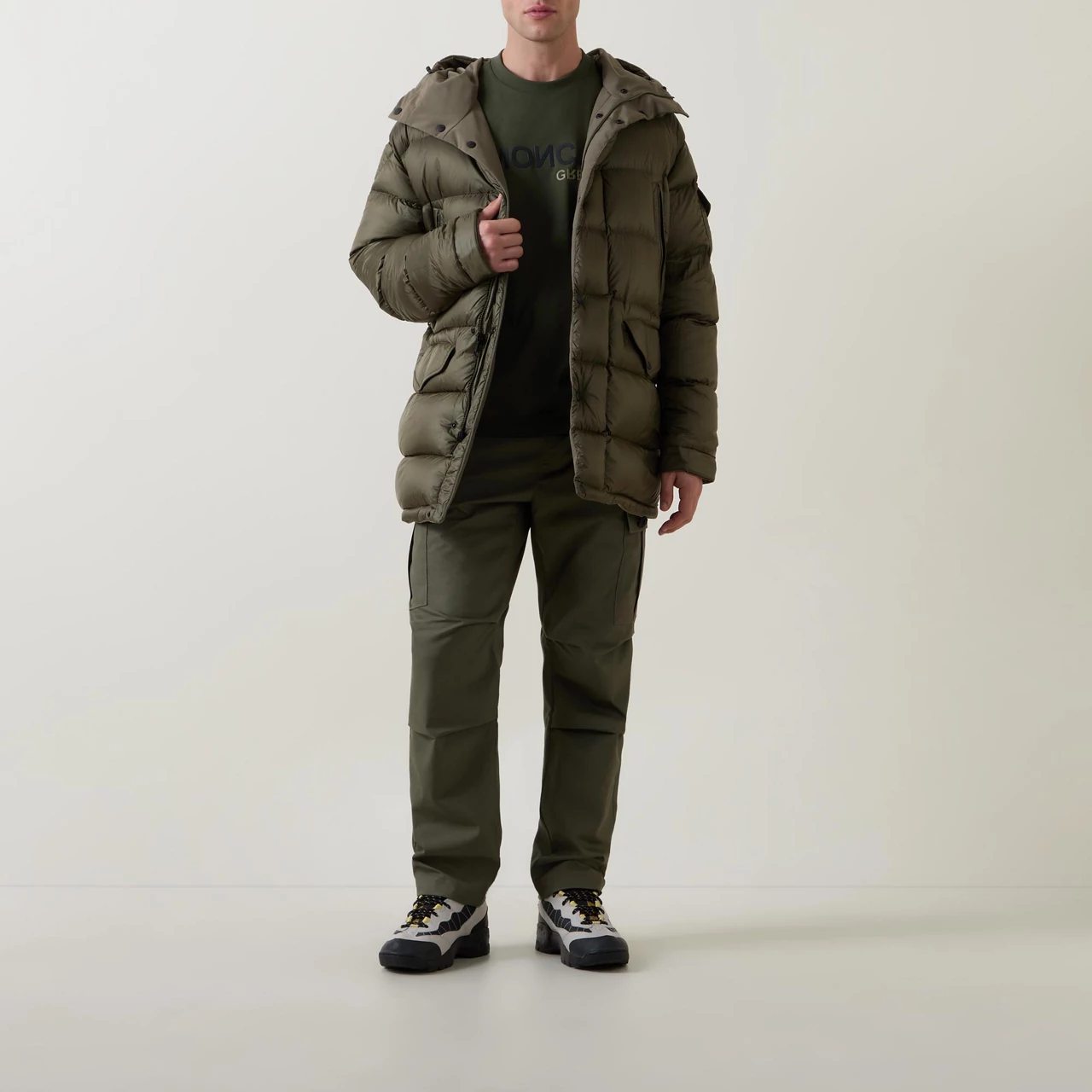 MONCLER Prefouns Reversible Padded Parka Jacket - Olive