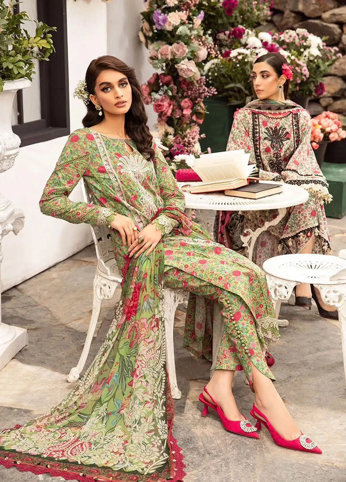 M.Prints By Maria B Embroidered Lawn Unstitched 3 Piece Suit - MB24MPL 13B