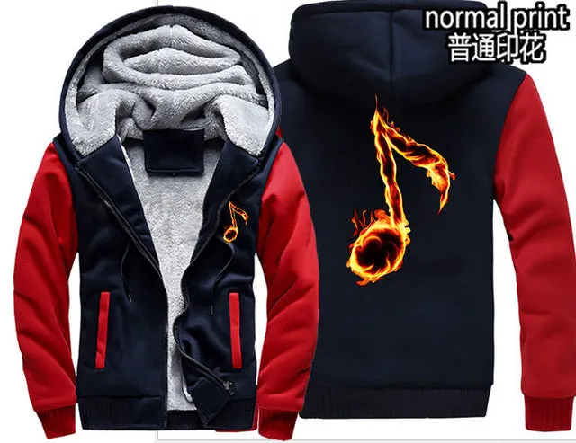 Music Note Zipper Hoodie