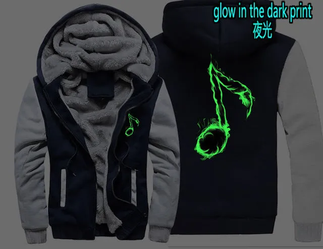 Music Note Zipper Hoodie