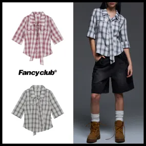 NASTY FANCY CLUB  |Other Plaid Patterns Casual Style Blended Fabrics