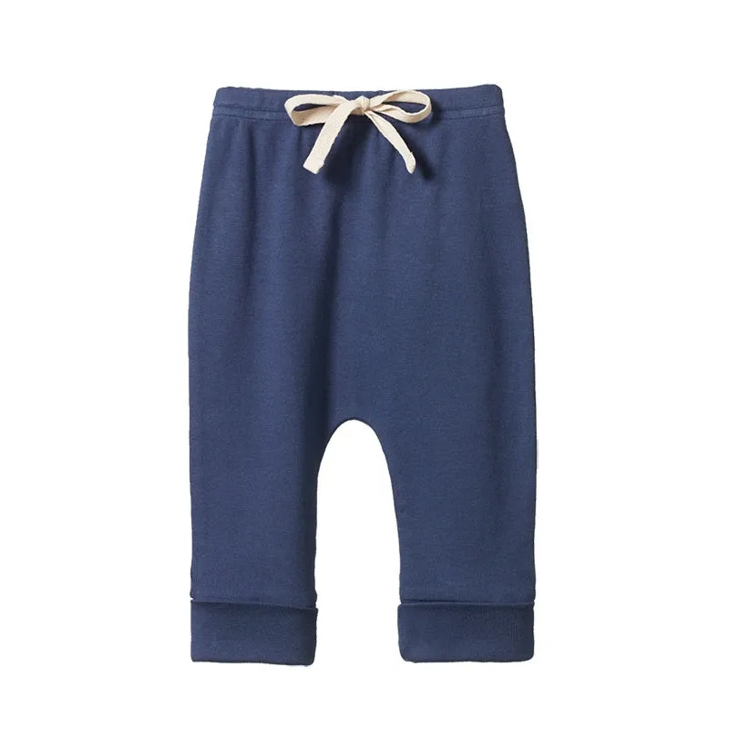 Nature Baby Drawstring Pants - Vintage Indigo