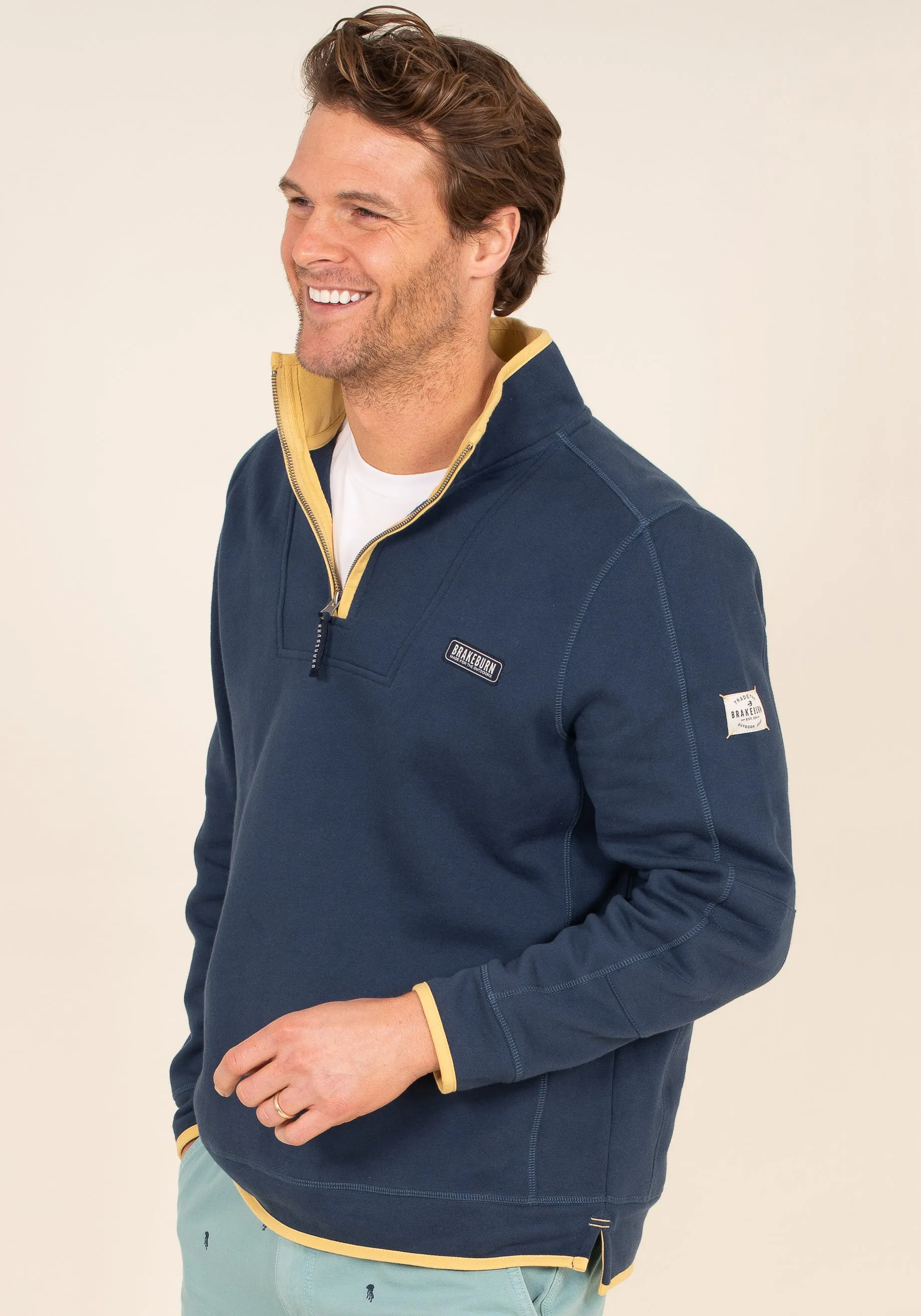 Navy 1/4 Zip Sweat