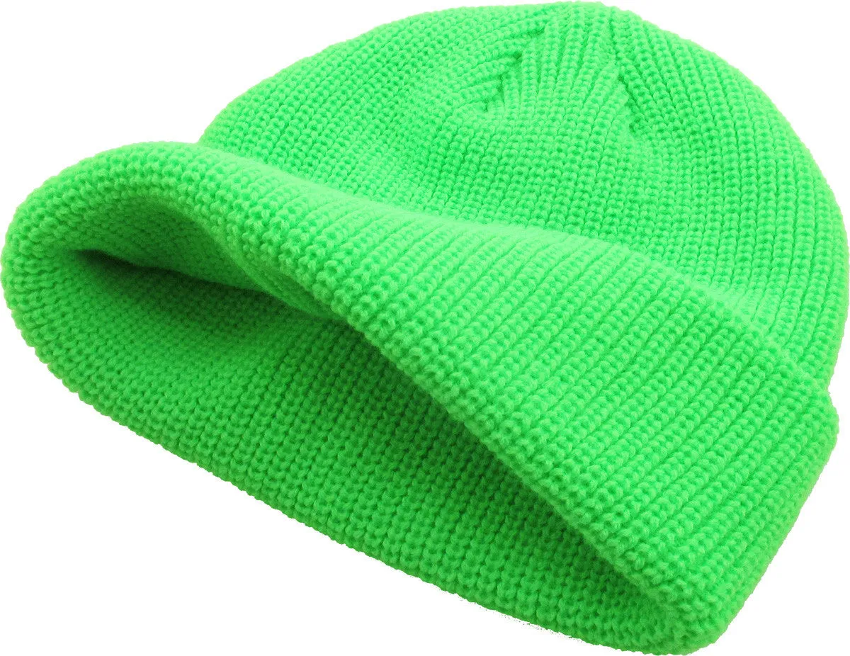 Neon Green Fisherman Beanie