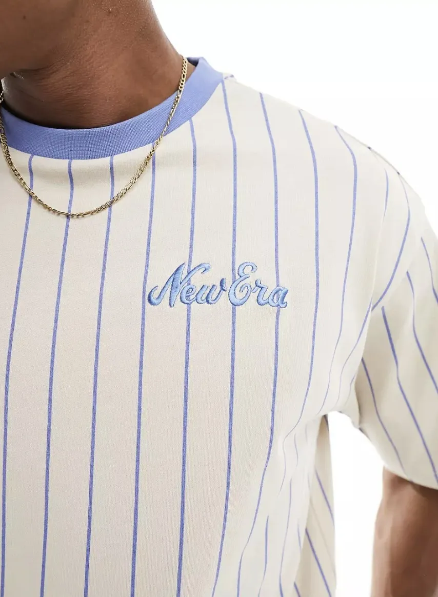 New Era  |Crew Neck Pullovers Stripes Unisex Street Style Cotton