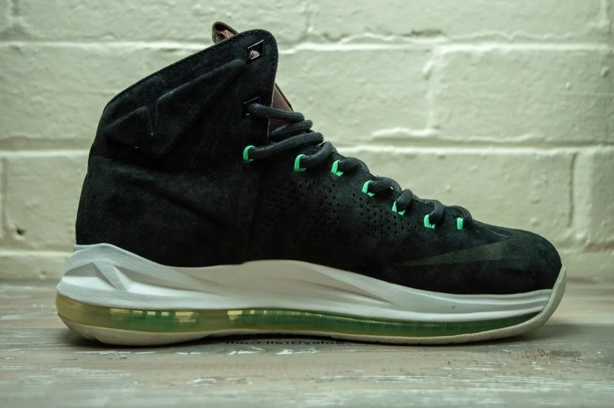 Nike Lebron X 10 Black Suede EXT QS 607078 001