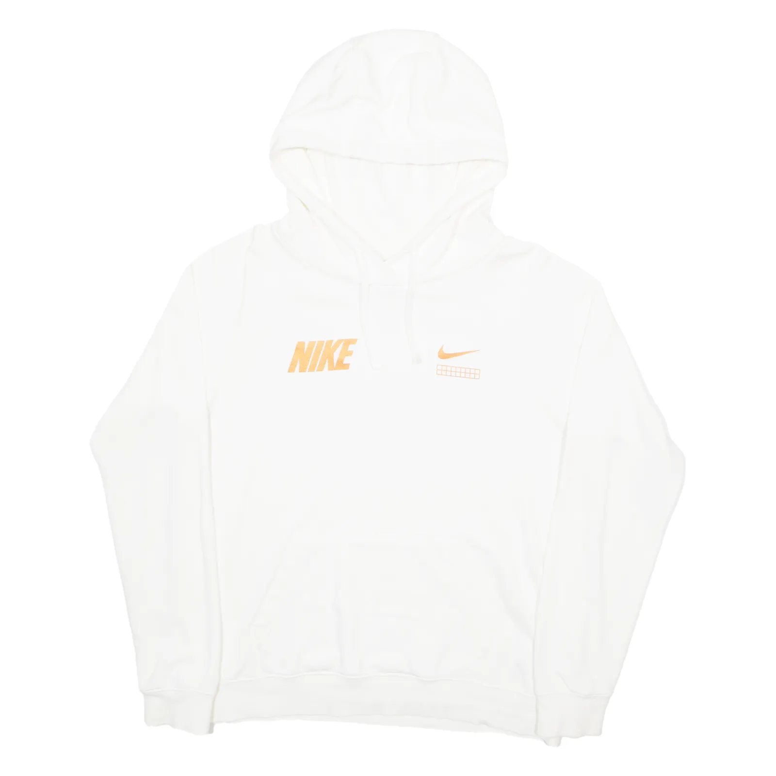 NIKE Mens White Hoodie M