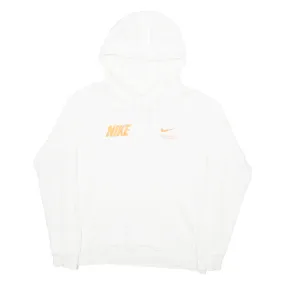 NIKE Mens White Hoodie M