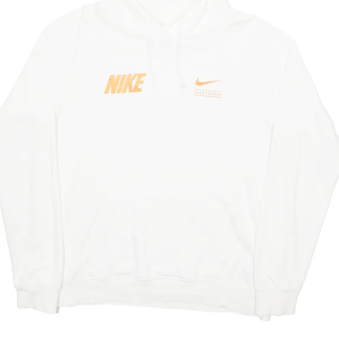 NIKE Mens White Hoodie M