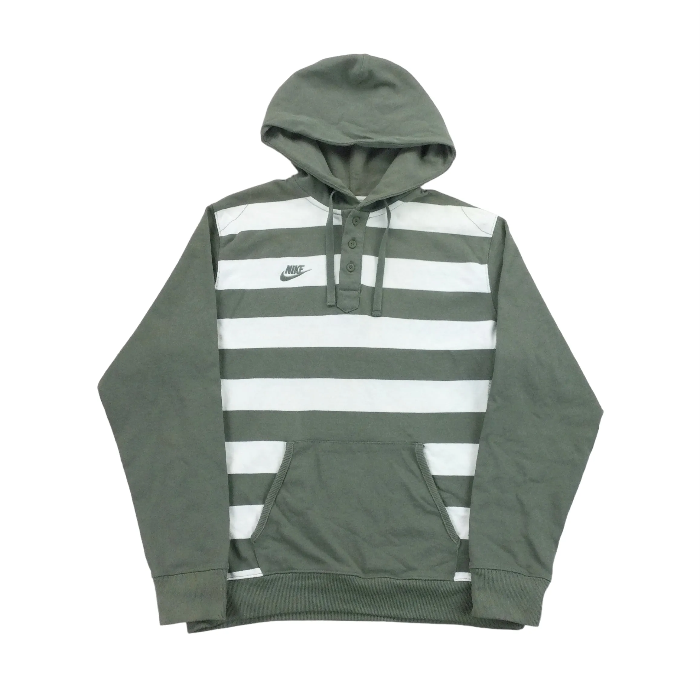 Nike Striped Hoodie - Medium