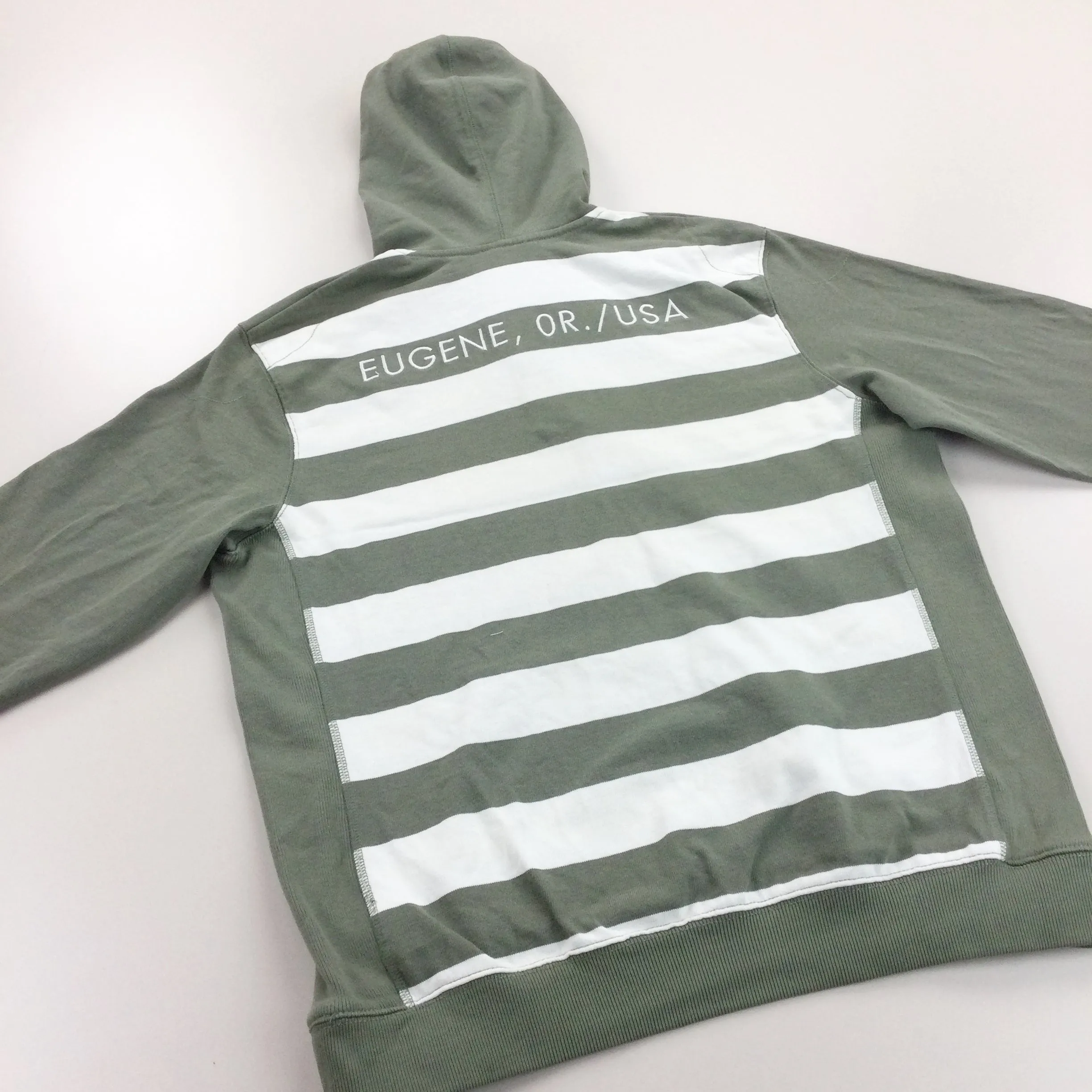 Nike Striped Hoodie - Medium