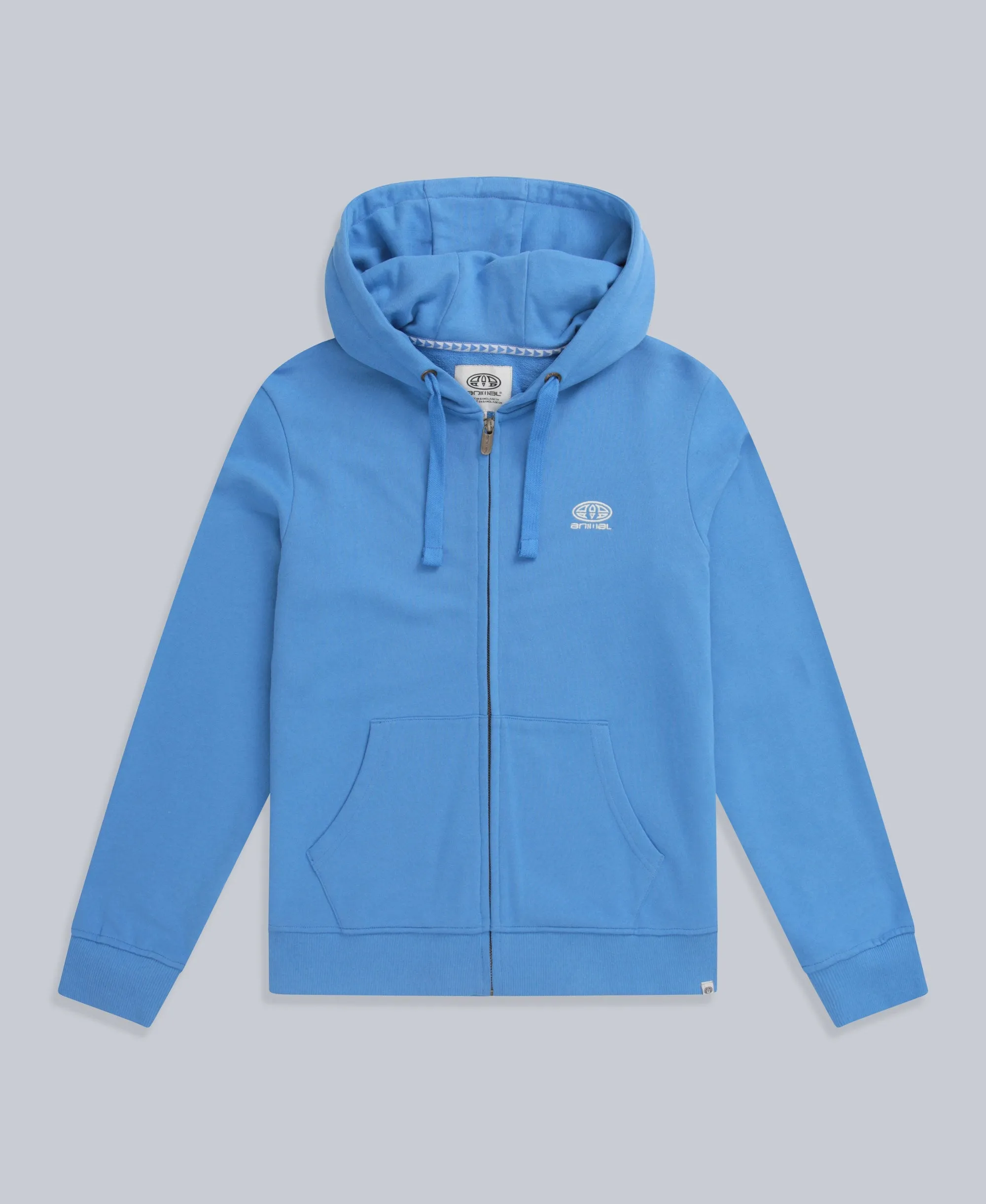 Nikki Womens Zip Hoodie - Bright Blue