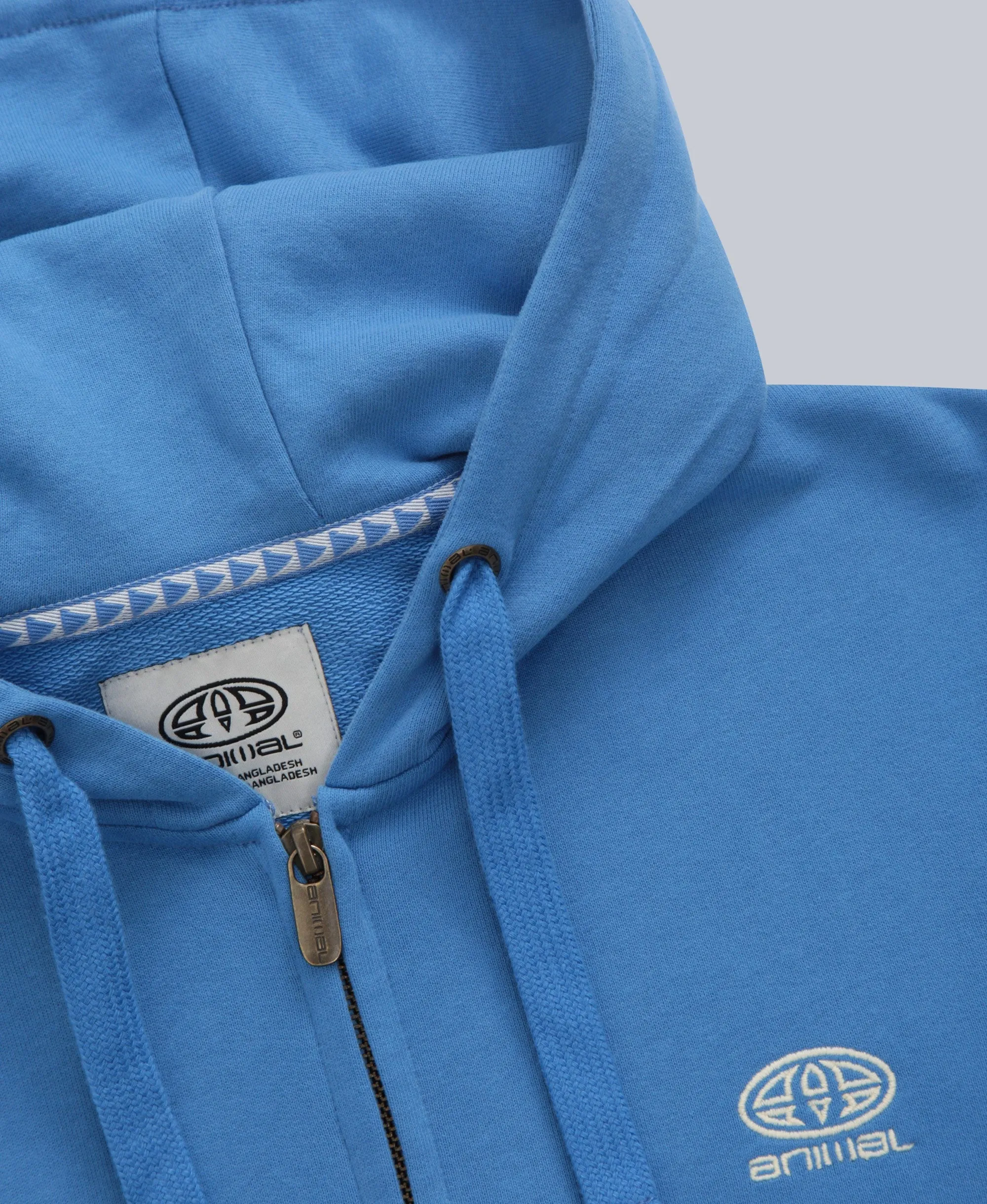 Nikki Womens Zip Hoodie - Bright Blue