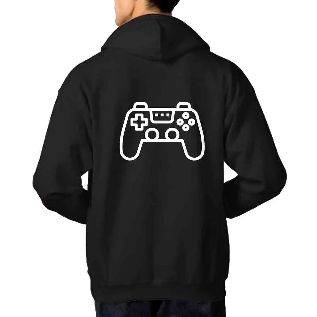 Nutcase Designer Unisex Black Hoodie  - Game