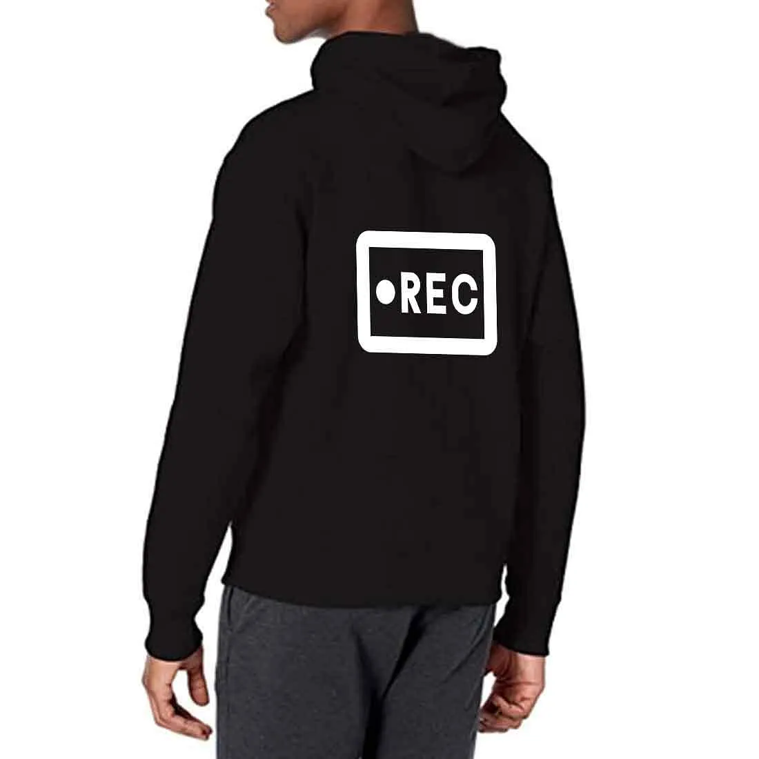 Nutcase Designer Unisex Black Hoodie  - Recorder