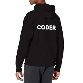 Nutcase hoodie For Men with name on back print ( Unisex) - Coder