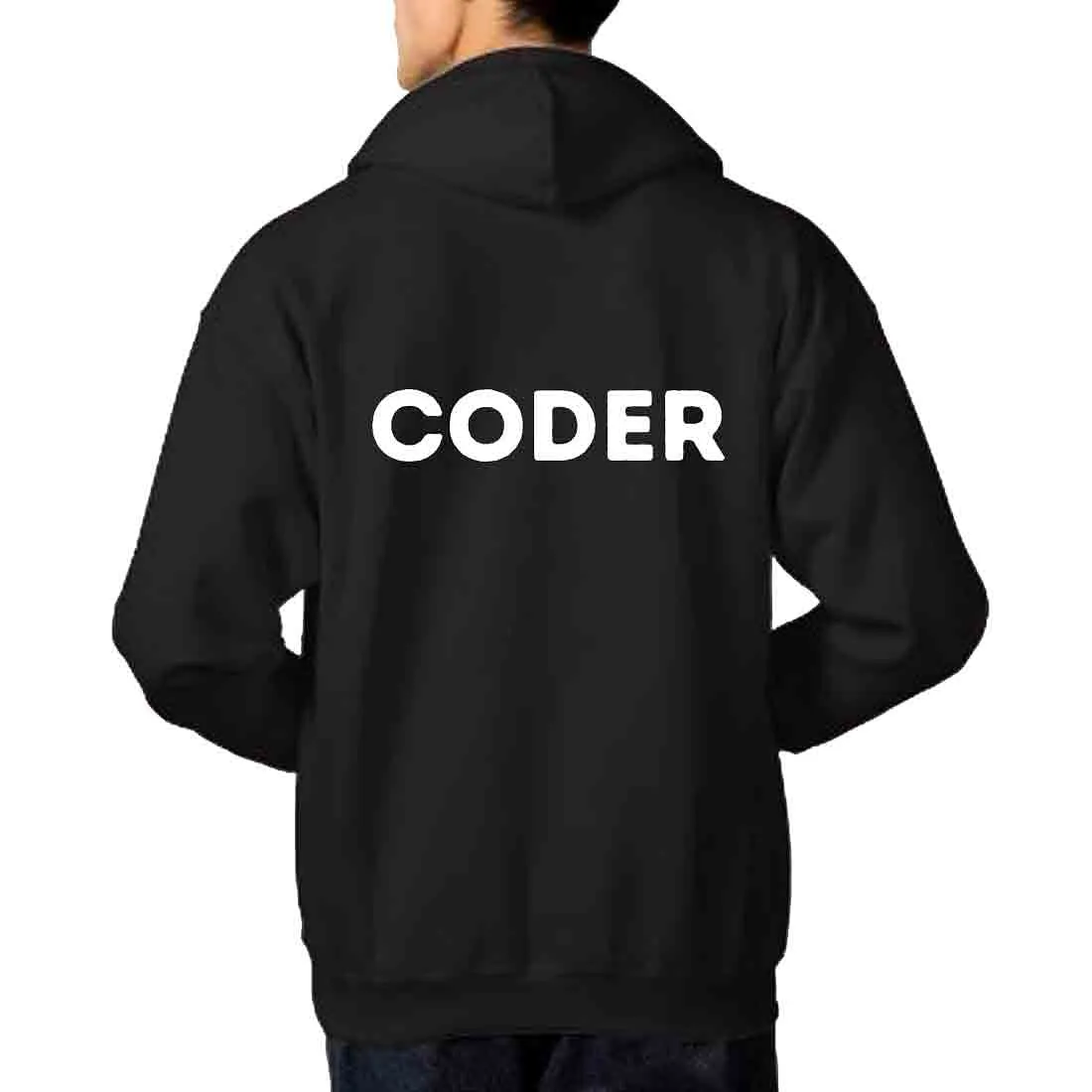 Nutcase hoodie For Men with name on back print ( Unisex) - Coder