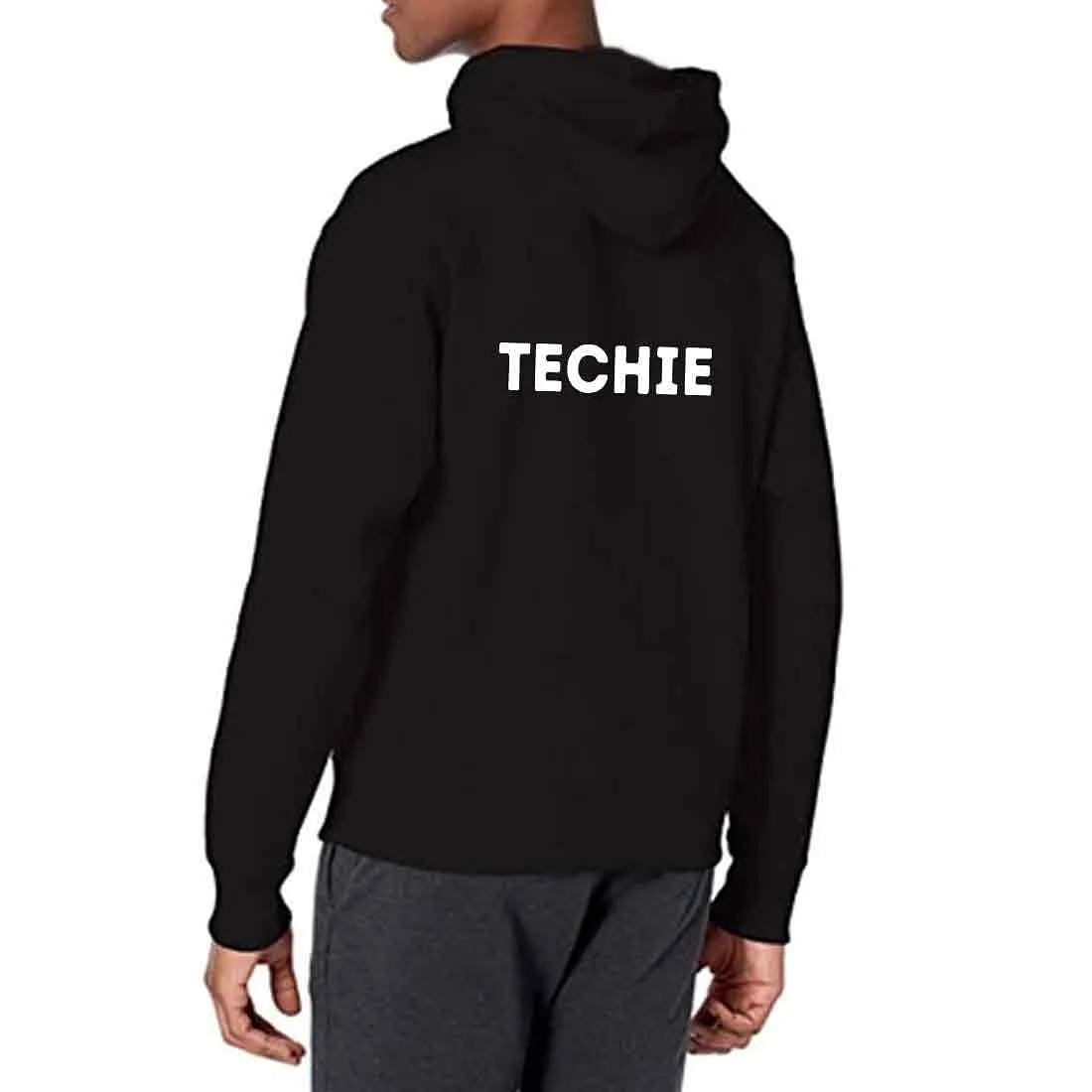 Nutcase hoodie For Men with name on back print ( Unisex) - Techie