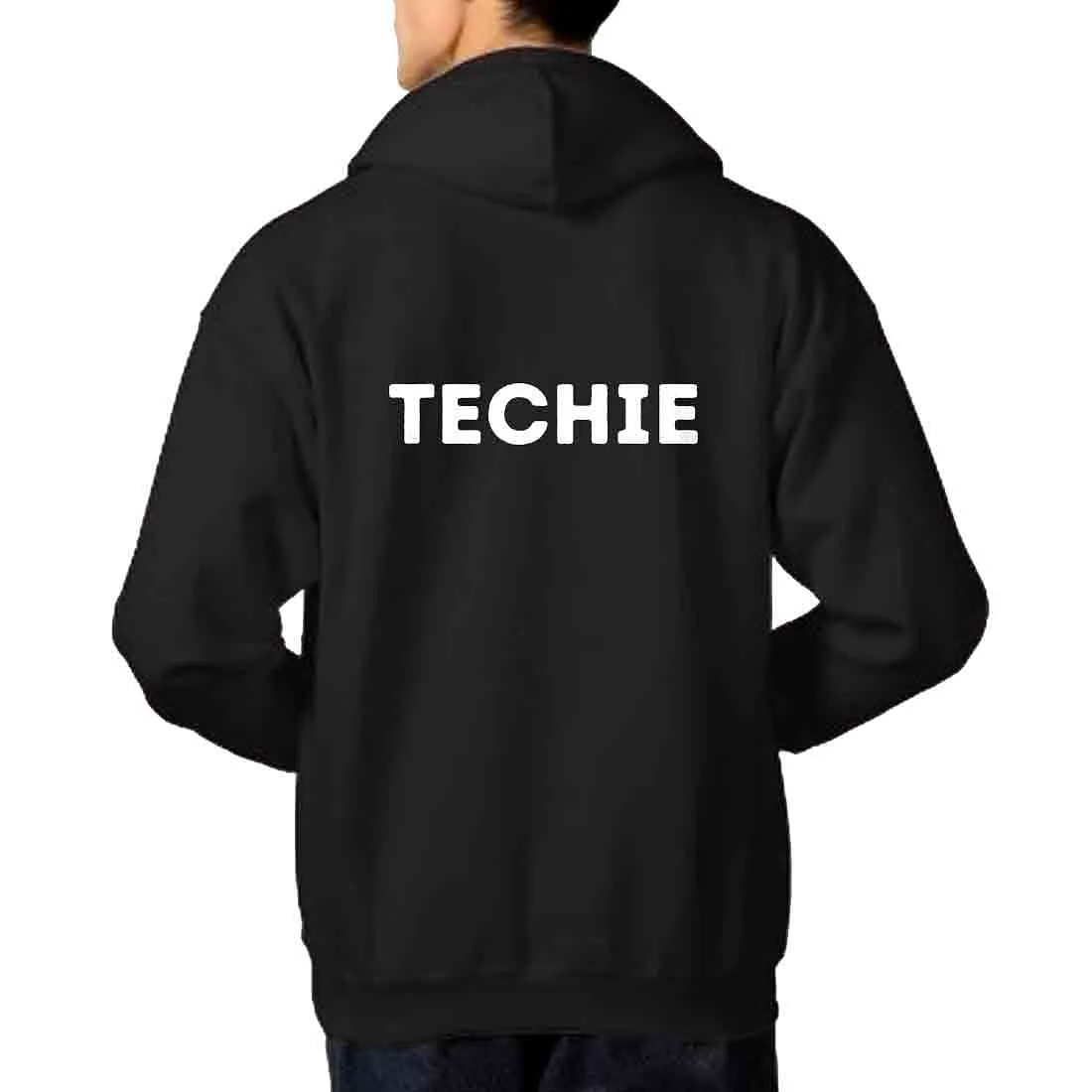 Nutcase hoodie For Men with name on back print ( Unisex) - Techie