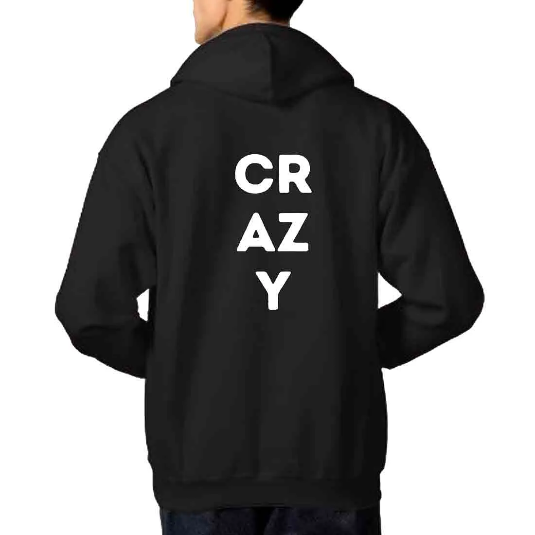 Nutcase Hoodie Stylish Jumper Sweatshirt Unisex ( Black ) - Crazy